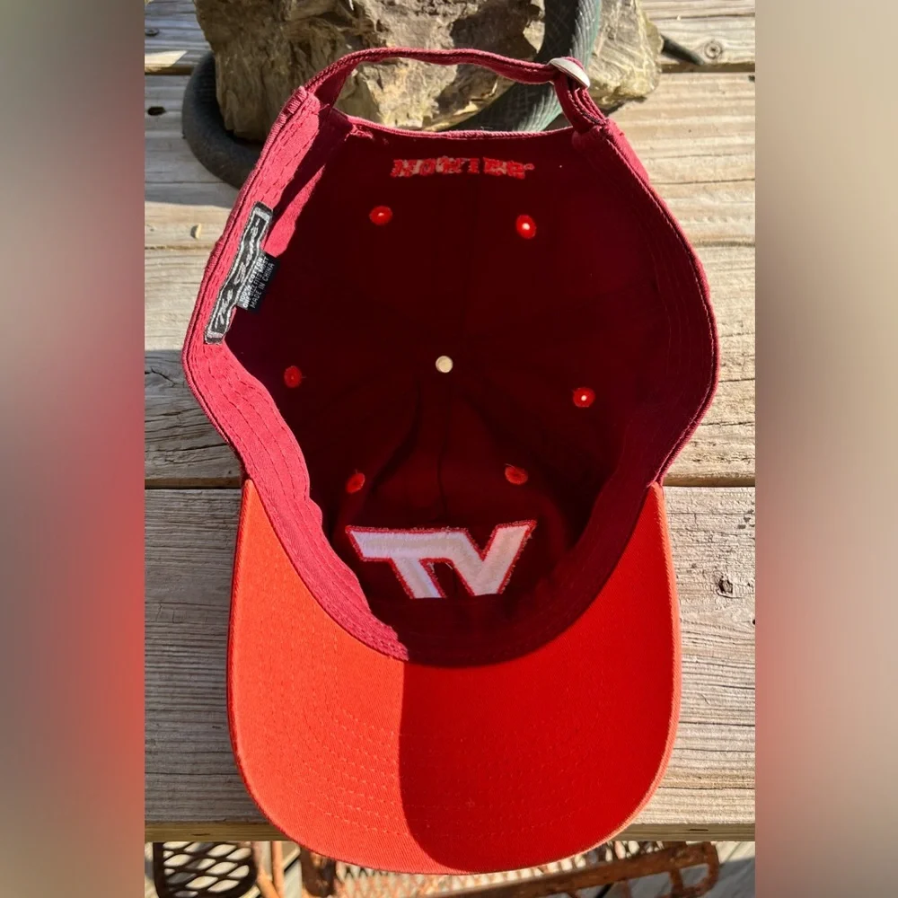 NCAA Virginia‎ Tech University Hokies Maroon And White VT Cap.